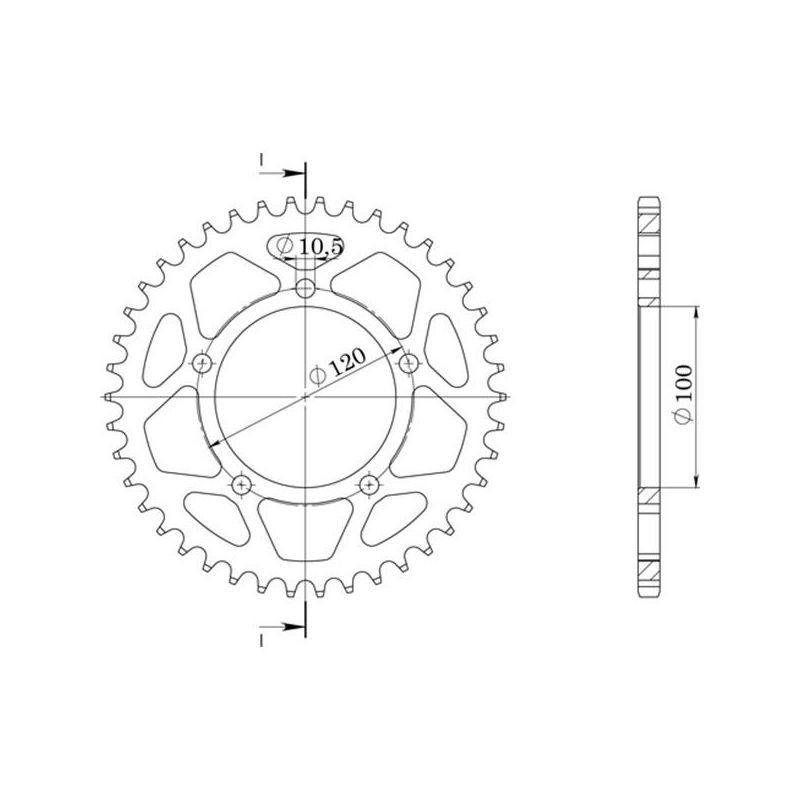 CORONA R AL P520-D40 APRILIA Tuono V4 E5 1100 21/23