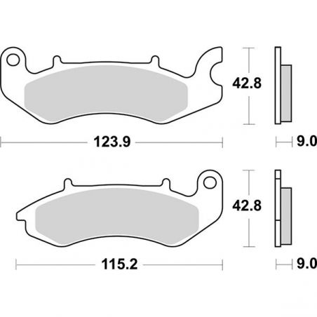 PASTIGLIA FRENO ANT. BENELLI TNT Tornado Naked T 125 17/22