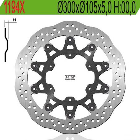 DISCO FRENO ANT. DX-SX BMW F GS (K72) (MOZZO FORI Ø 10,5) 800 09/17