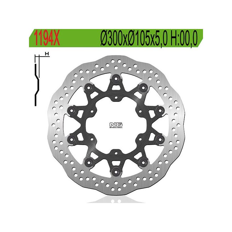 DISCO FRENO ANT. DX-SX BMW F GS (K72) (MOZZO FORI Ø 8,5) 800 06/08