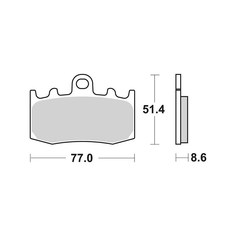 PASTIGLIA FRENO ANT. DX-SX BMW R RT 850 02/06