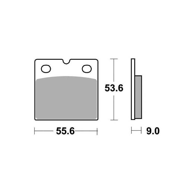 PASTIGLIA FRENO ANT. DX-SX BMW R 100 RT Monolever 1000 87/31-08-88
