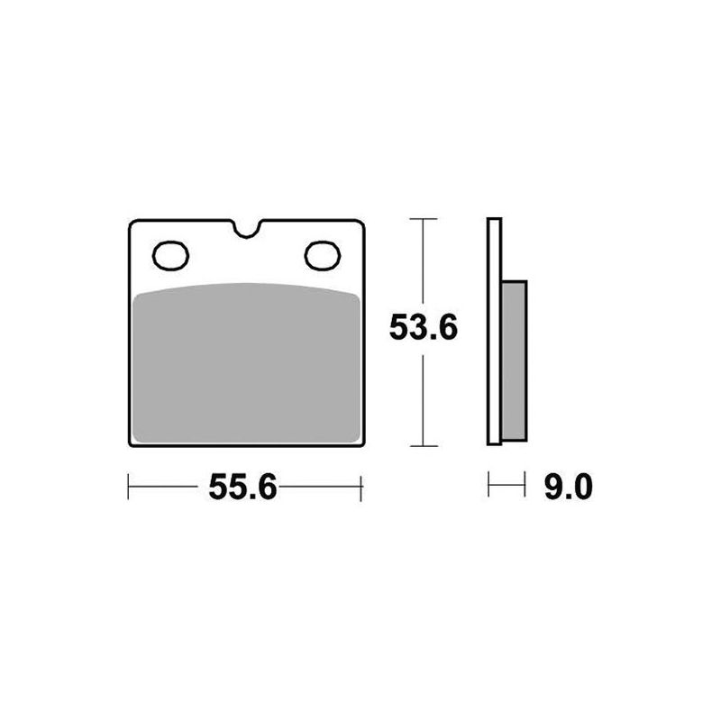 PASTIGLIA FRENO ANT. DX-SX BMW R 100 RT Monolever 1000 87/31-08-88