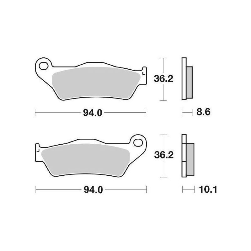 PASTIGLIA FRENO POST. BMW R GS 1100 94/99