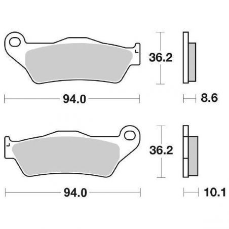 PASTIGLIA FRENO POST. BMW R GS 1100 94/99