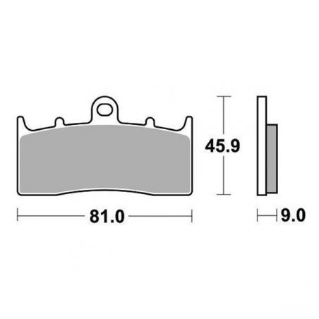 PASTIGLIA FRENO ANT. DX-SX BMW K R 1200 05/08