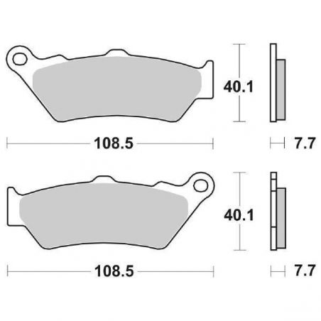 PASTIGLIA FRENO POST. BMW R GS 1200 13/18