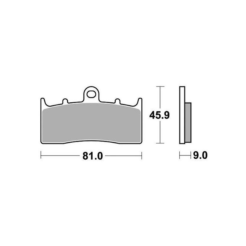 PASTIGLIA FRENO ANT. DX-SX BMW R R 1200 06/14