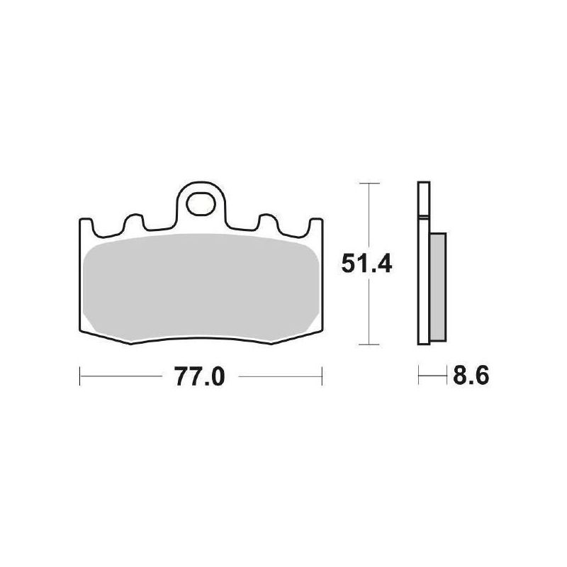PASTIGLIA FRENO ANT. DX-SX BMW R RT 1200 05/13