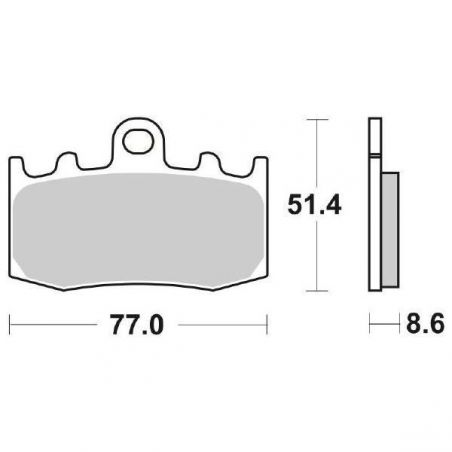 PASTIGLIA FRENO ANT. DX-SX BMW R S 1200 04/09