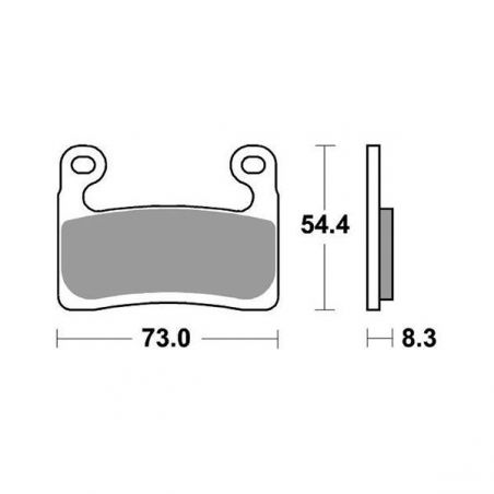 PASTIGLIA FRENO ANT. DX-SX BMW R GS 1250 19/23