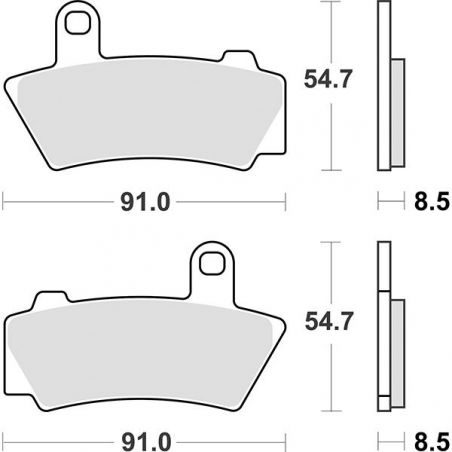 PASTIGLIA FRENO POST. BMW R18 1800 21/23