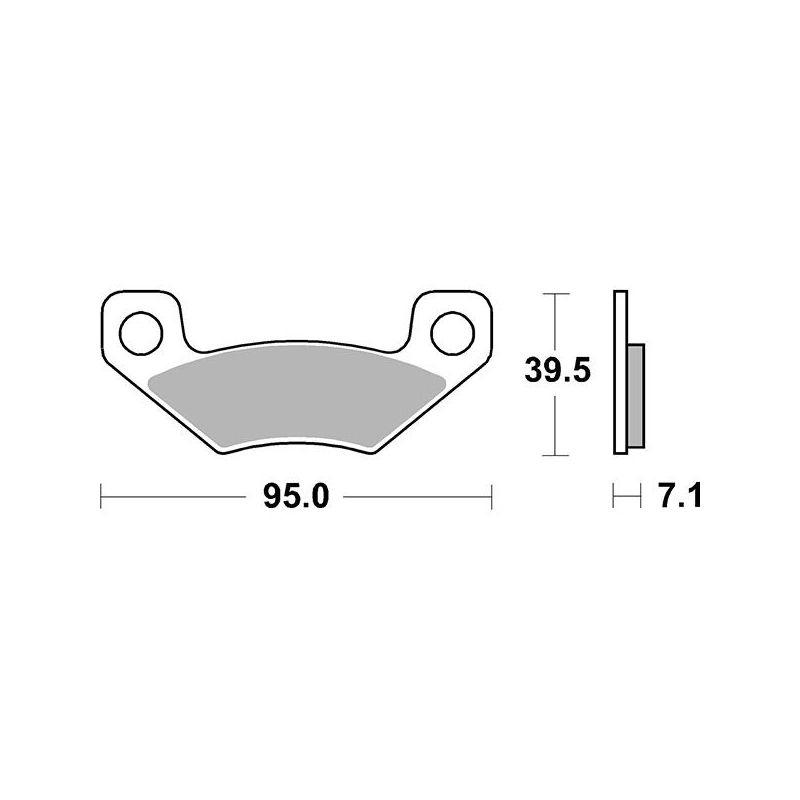 PASTIGLIA FRENO POST. BOMBARDIER-CAN AM DS 450 08/12