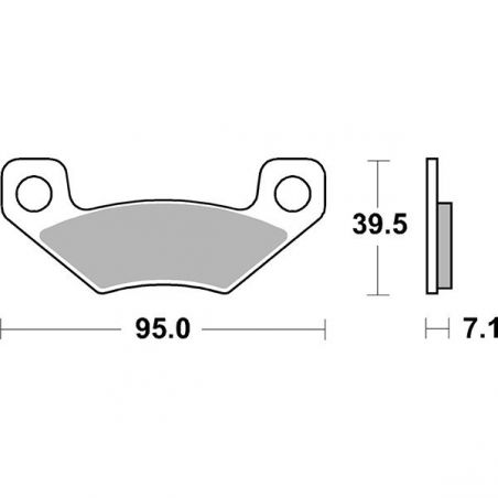 PASTIGLIA FRENO POST. BOMBARDIER-CAN AM DS 450 08/12