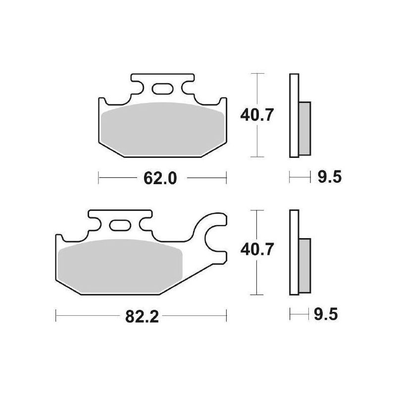 PASTIGLIA FRENO ANT. SX BOMBARDIER-CAN AM Outlander XT H.O. Efi 650 06/06