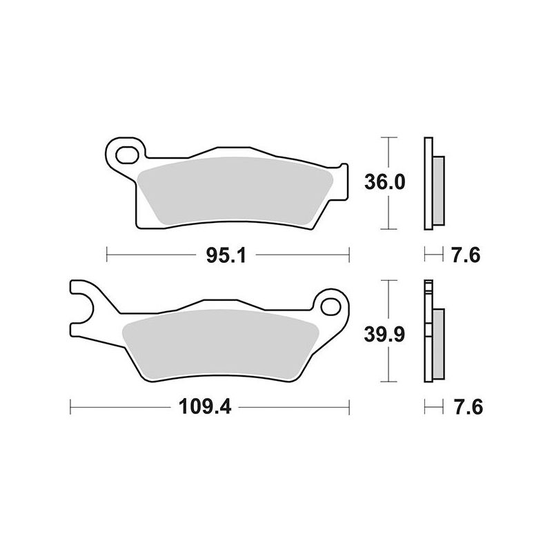 PASTIGLIA FRENO POST. BOMBARDIER-CAN AM Outlander 1000 12/13