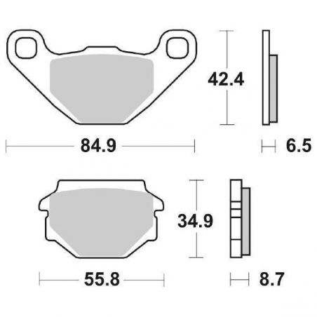 PASTIGLIA FRENO POST. BOMBARDIER-CAN AM Spyder F3 SM6 1330 19/20