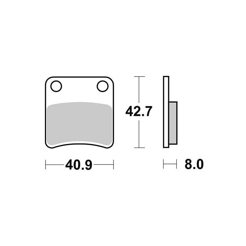 PASTIGLIA FRENO ANT. BSV SP Dio TT/DT 50