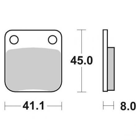 PASTIGLIA FRENO POST. DAELIM SL S1 Otello FI 125 07/12
