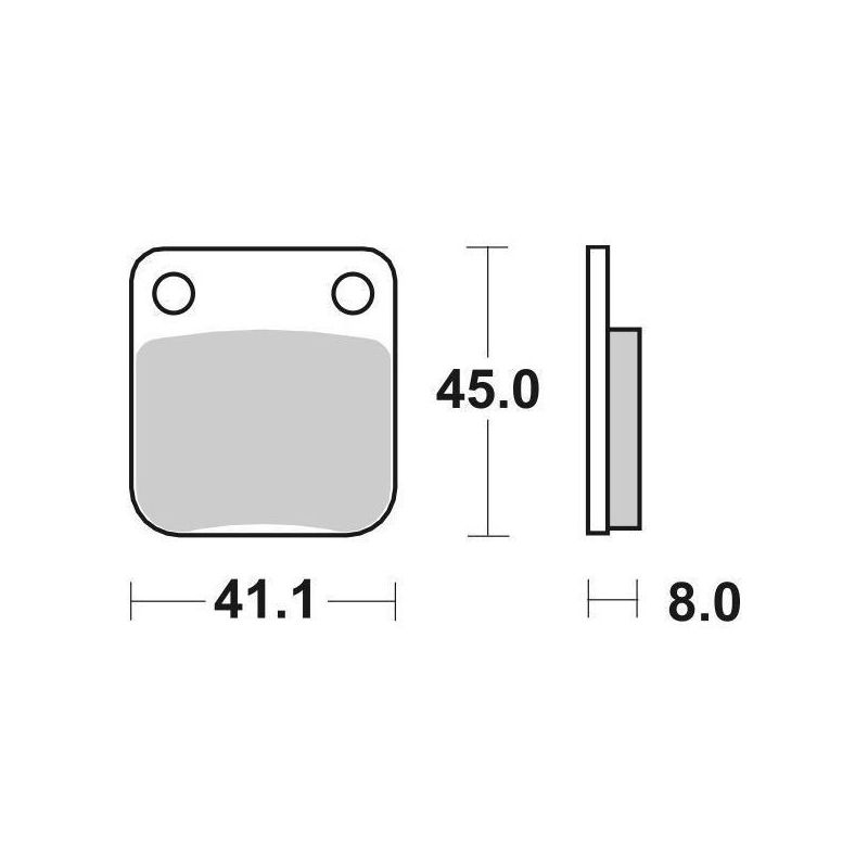PASTIGLIA FRENO ANT. DAELIM VS 125 97/00