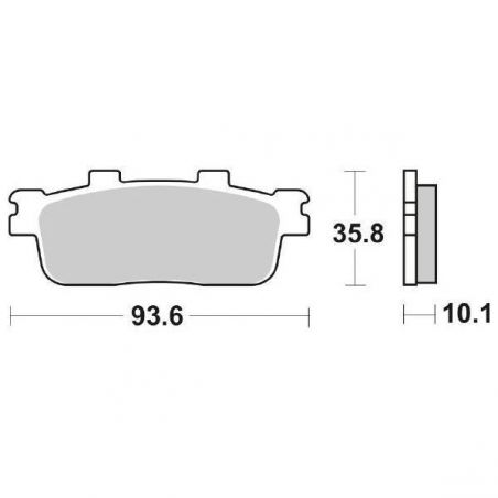 PASTIGLIA FRENO POST. DAELIM ET Quad 300 07/09