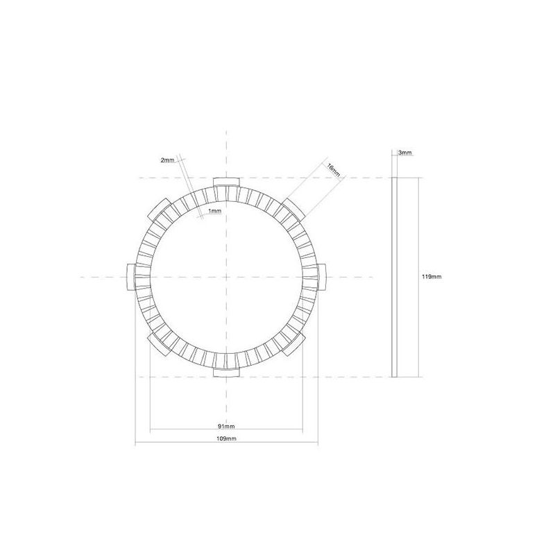 FRIZIONE DISCO SINGOLO GUARNITO FANTIC MOTOR M Casa 4T 125 21/21