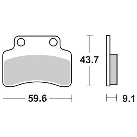 PASTIGLIA FRENO ANT. GENERIC Ideo 2T 50 05/10