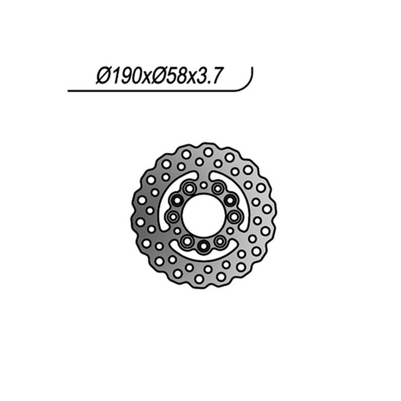 DISCO FRENO ANT. GENERIC XOR 2T/Compet/Stroke 50 05/11
