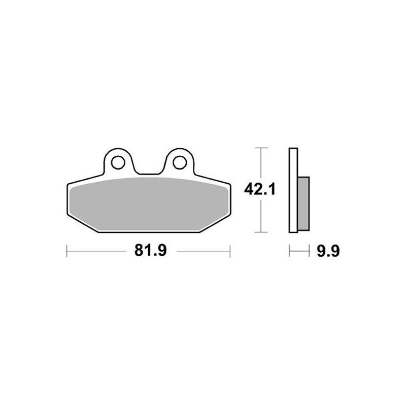 PASTIGLIA FRENO POST. HARLEY DAVIDSON FLHC Heritage Classic 1745 18/20