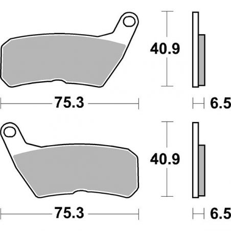 PASTIGLIA FRENO ANT. HM - VENT CRE Six Competition 50 07/12