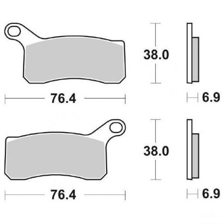 PASTIGLIA FRENO ANT. HM - VENT CRE Six Competition 50 09/10