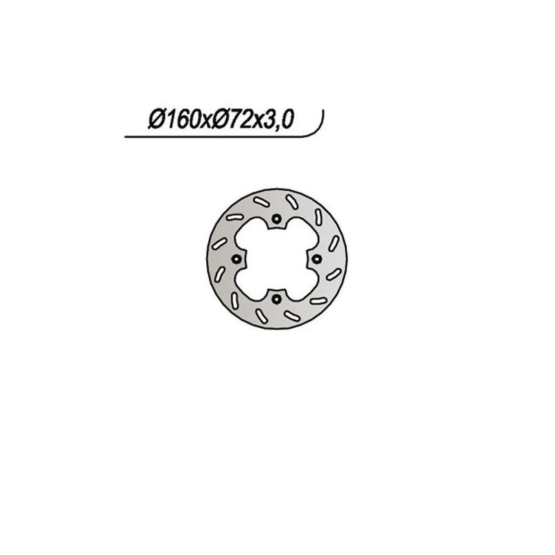 DISCO FRENO POST. HM - VENT CRX 10 / 10 Senior 50 01/02