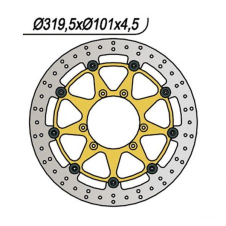 DISCO FRENO ANT. HM - VENT CRE X 250 04/06