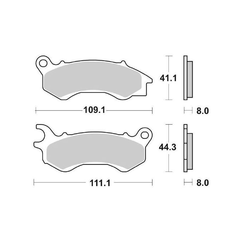 PASTIGLIA FRENO ANT. HONDA NSC Vision 4T R14 (AF72A) 50 12/13