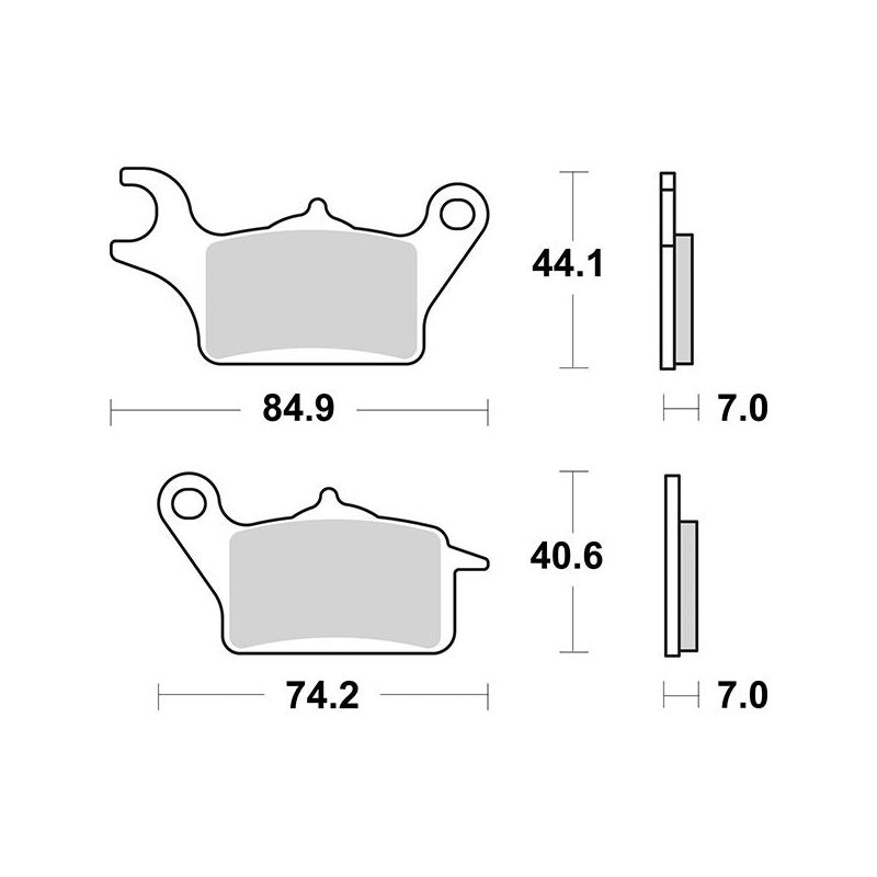 PASTIGLIA FRENO ANTERIORE HONDA NSC Vision 4T R16 110 21/21