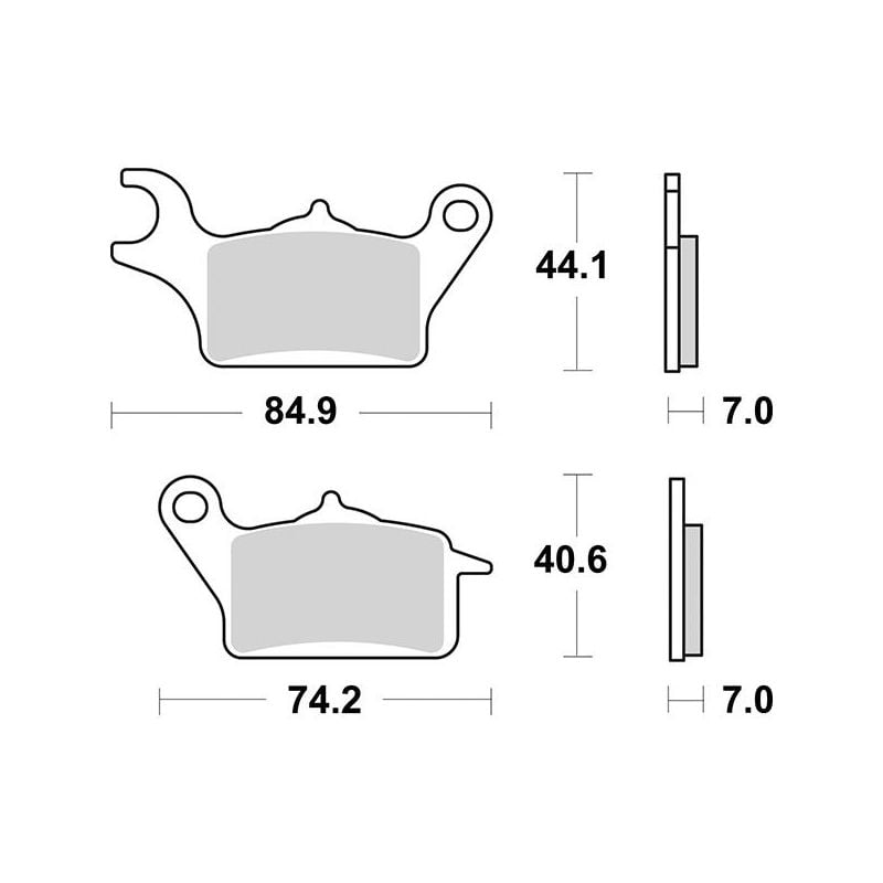 PASTIGLIA FRENO ANTERIORE HONDA NSC Vision MPD 4T R16 (JF53B/JF67A) 110 12/19