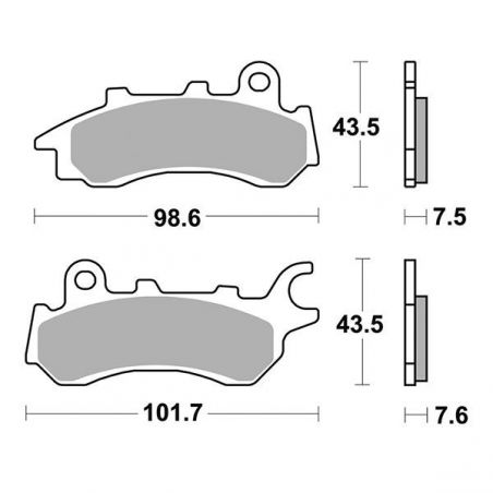PASTIGLIA FRENO ANT. HONDA CB F (GLR 125) 125 17/20