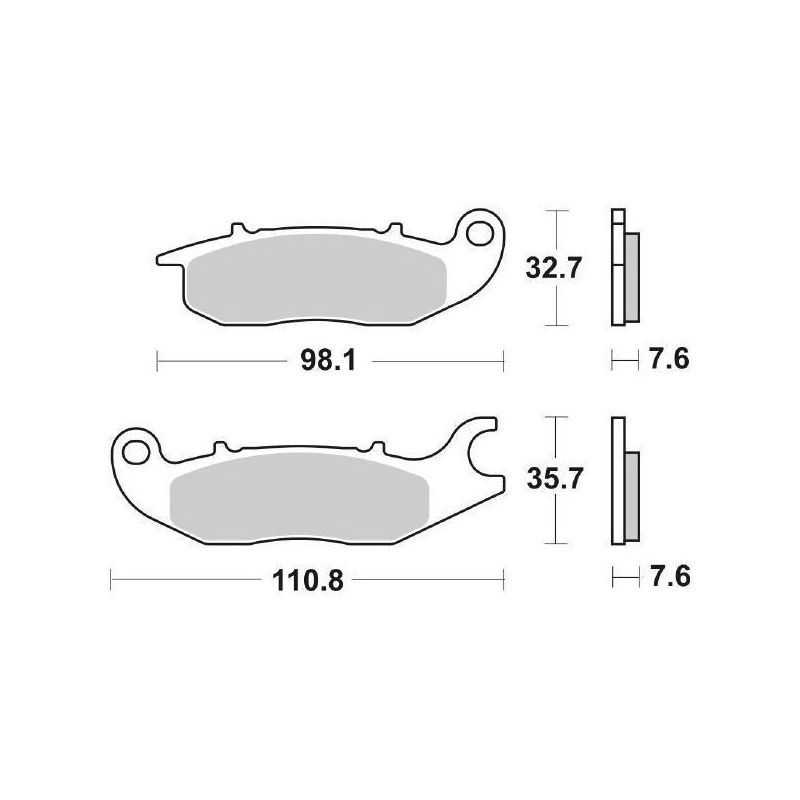 PASTIGLIA FRENO ANT. HONDA MSX 125 13/22