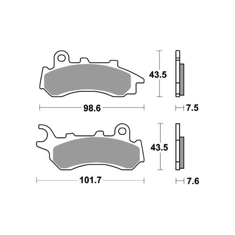 PASTIGLIA FRENO ANT. HONDA SH MODE (ANC125)(JF71A/JK01A) 125 17/22