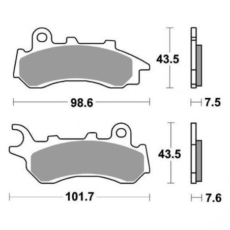 PASTIGLIA FRENO ANT. HONDA SH MODE (ANC125)(JF71A/JK01A) 125 17/22