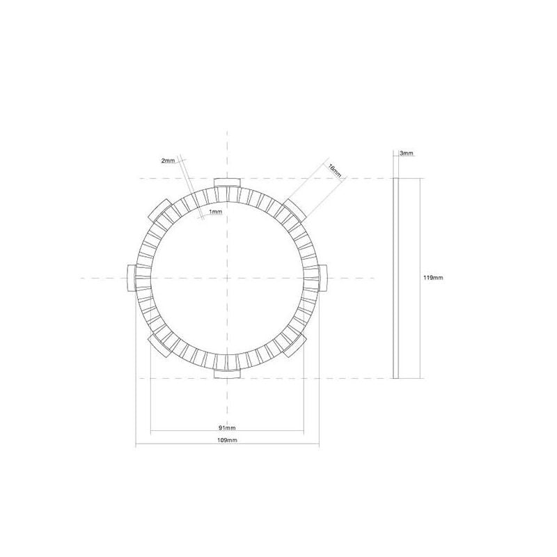 FRIZIONE DISCO SINGOLO GUARNITO HONDA CD T 185 78/78