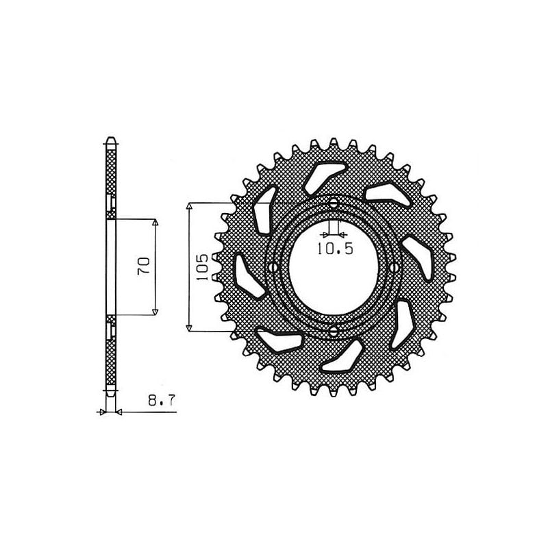 CORONA S AC P530-D38 HONDA CB G / CB G5 250 74/76