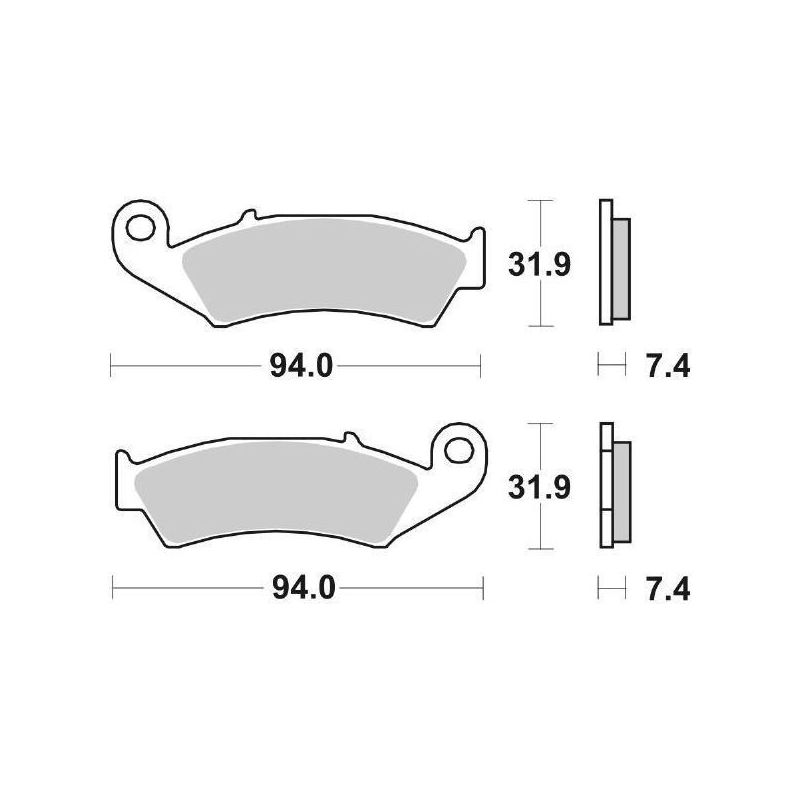 PASTIGLIA FRENO ANT. HONDA CH Elite/Spacy 250 85/86