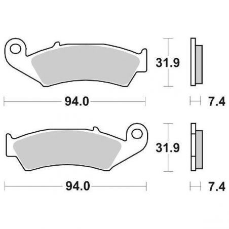 PASTIGLIA FRENO ANT. HONDA CH Elite/Spacy 250 85/86