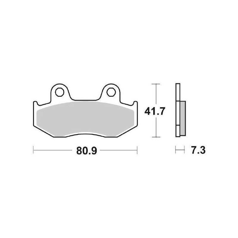 PASTIGLIA FRENO ANT. HONDA CH Elite/Spacy 250 85/86