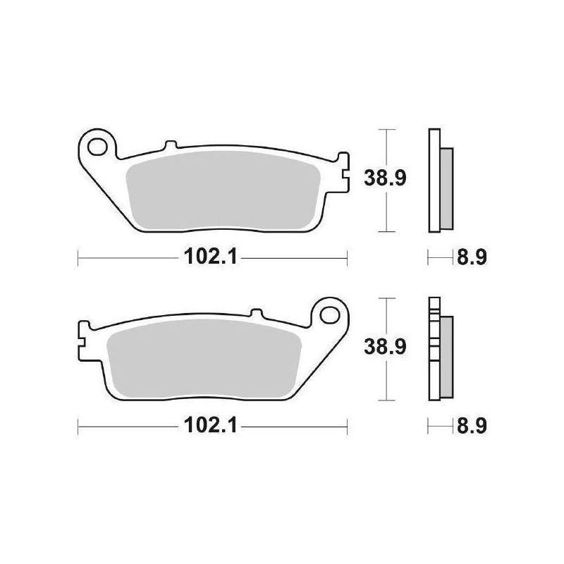 PASTIGLIA FRENO ANT. HONDA SH ABS 350 21/23
