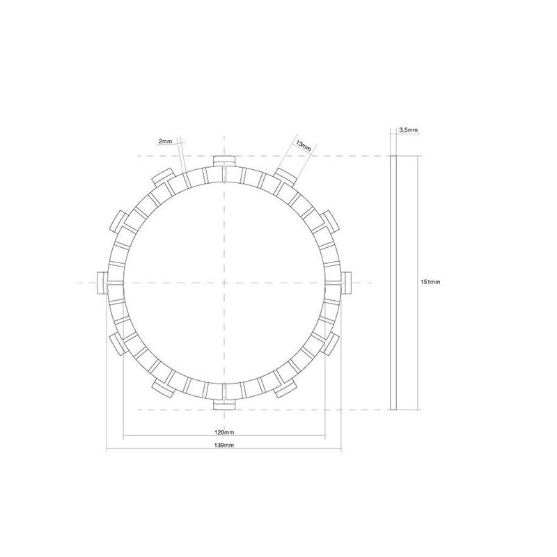 FRIZIONE DISCO SINGOLO GUARNITO HONDA CB Super Four (NC31) 400 92/97