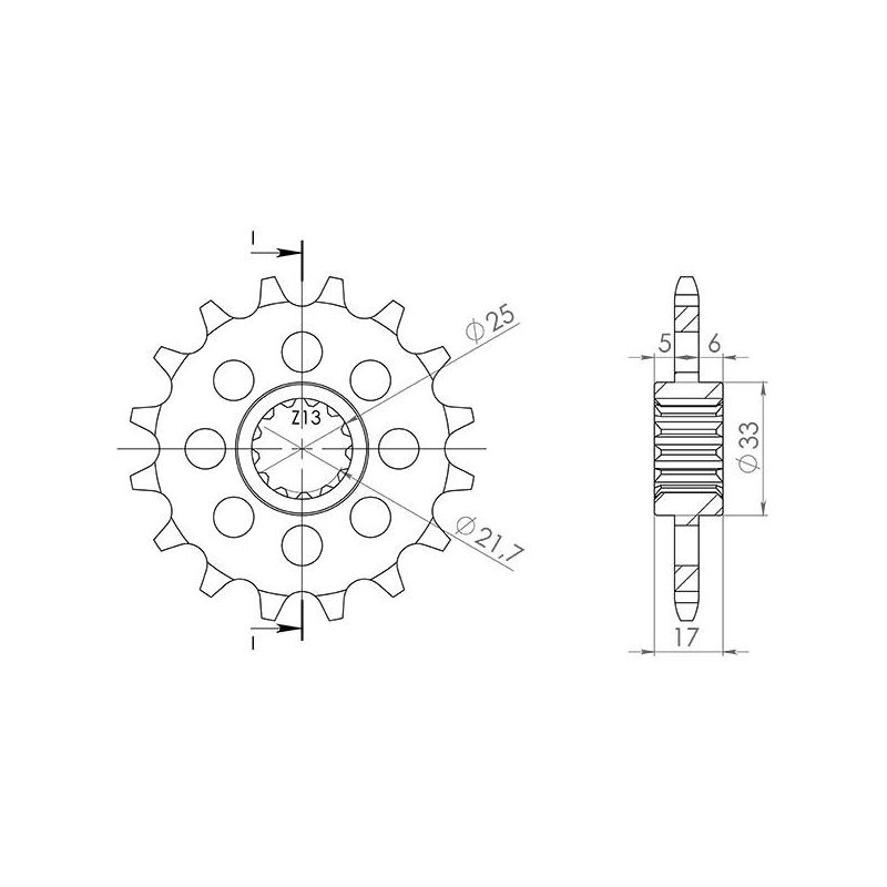 PIGNONE S AC P520-D15 HONDA CB FA ABS (PC45B/PC58A/PC63A) 500 13/22