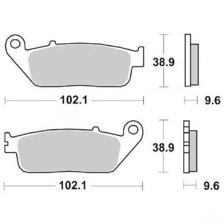 PASTIGLIA FRENO ANT. DX-SX HONDA CB FA ABS (PC45B/PC58A/PC63A) 500 13/22
