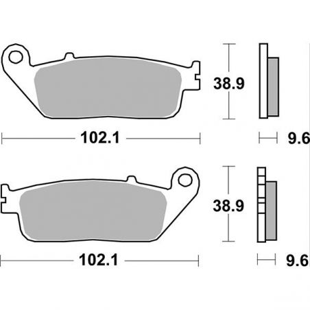 PASTIGLIA FRENO ANT. DX-SX HONDA CBF 500 04/06